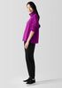 Cozy Brushed Terry Hug Funnel Neck Top