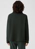 Washable Flex Ponte Funnel Neck Box-Top