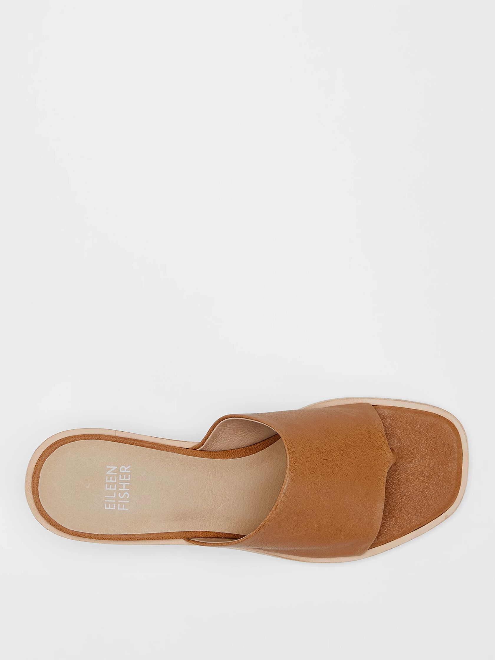 Airy Leather Slide