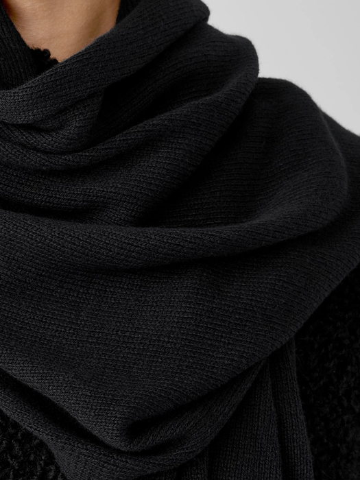 Cotton and Recycled Cashmere Wrap