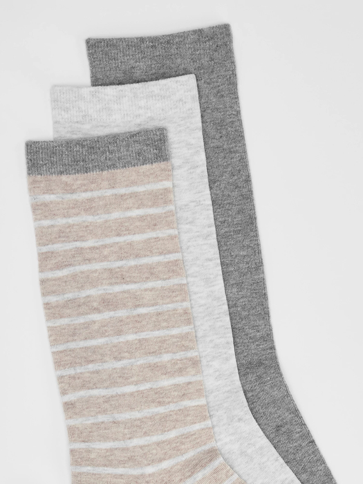 Cotton Trouser Sock 3-Pack