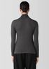Sheer Knit Turtleneck Top