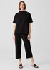 Traceable Organic Cotton Jersey Funnel Neck Top