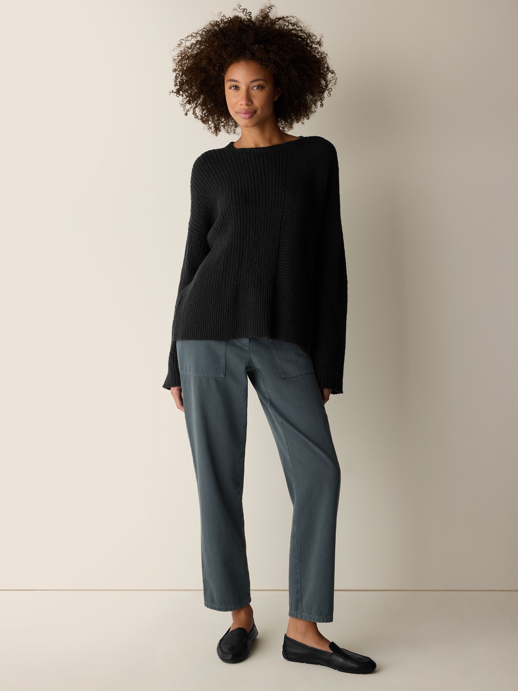 Peruvian Cotton Cloud Crew Neck Top