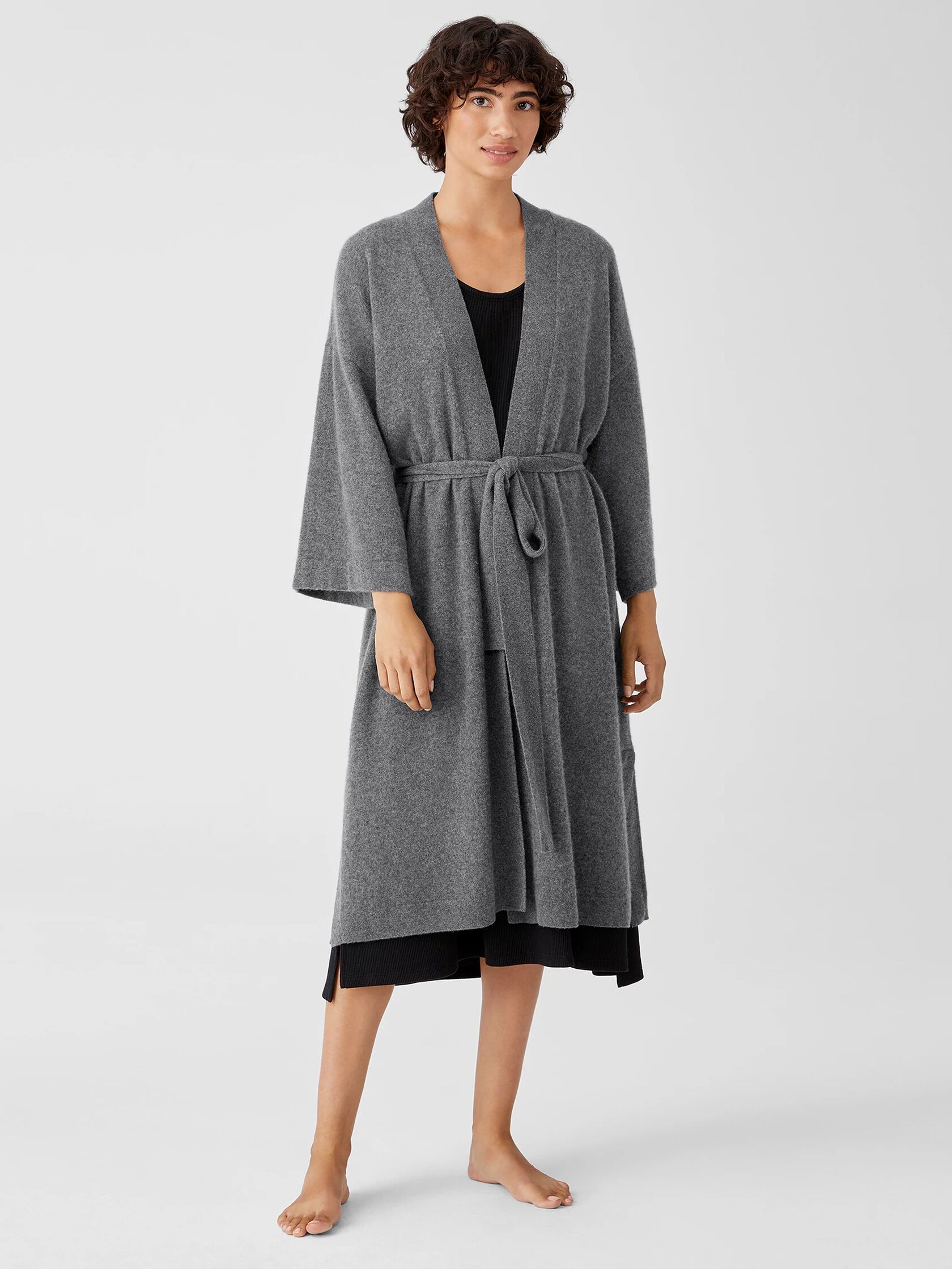 Brushed Cashmere Robe