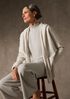 Fine Felted Wool Hooded Cardigan in Regenerative Wool