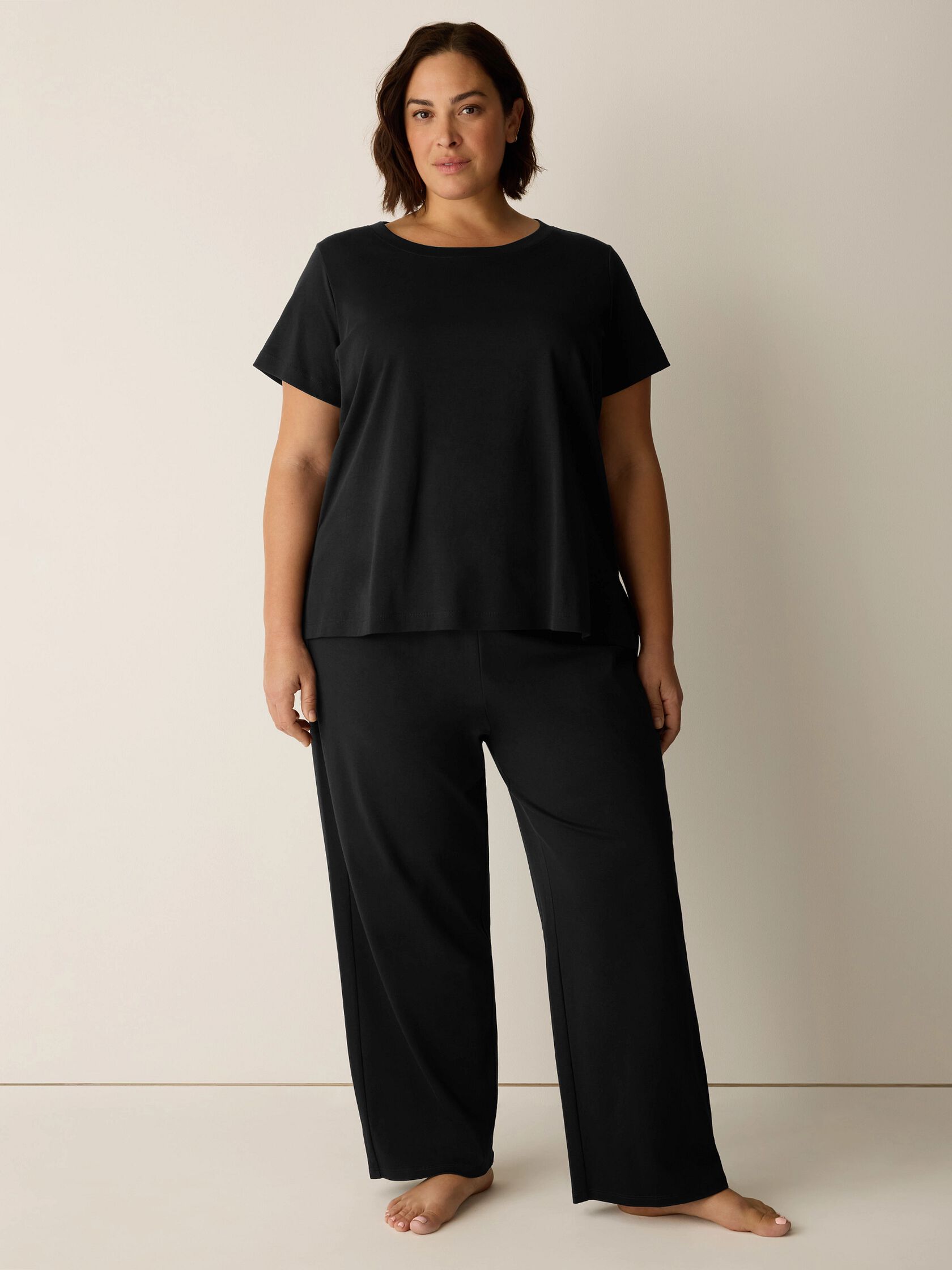 Organic Cotton Interlock Straight Sleep Pant