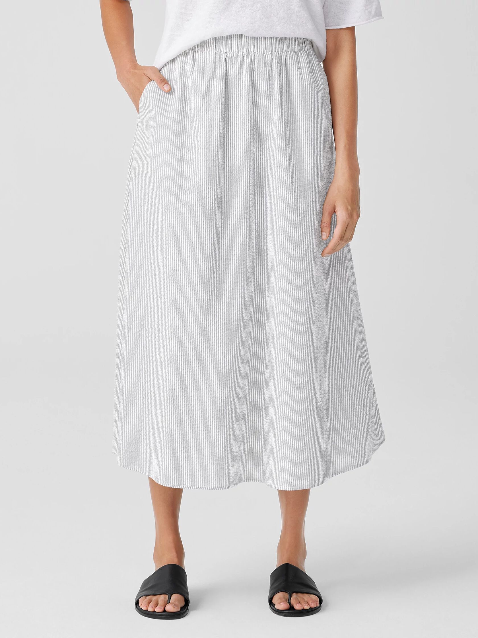 Organic Cotton Ripple Pocket Skirt