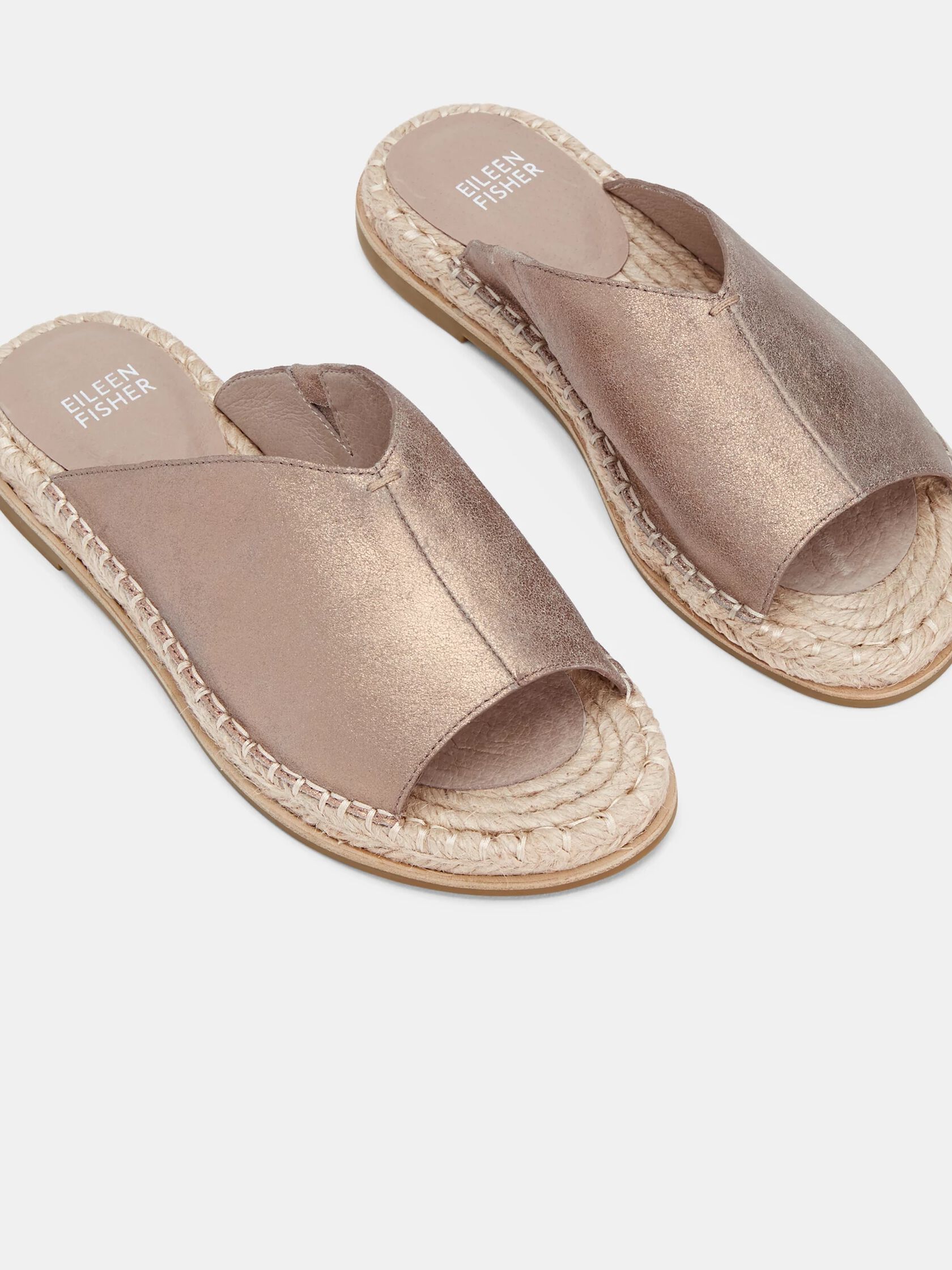 Milly Metallic Suede Espadrille Sandal