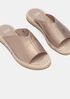 Milly Metallic Suede Espadrille Sandal