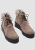 Kenille Sport Suede Wedge Bootie