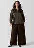 Felted Wool Jersey Wide-Leg Pant in Regenerative Wool