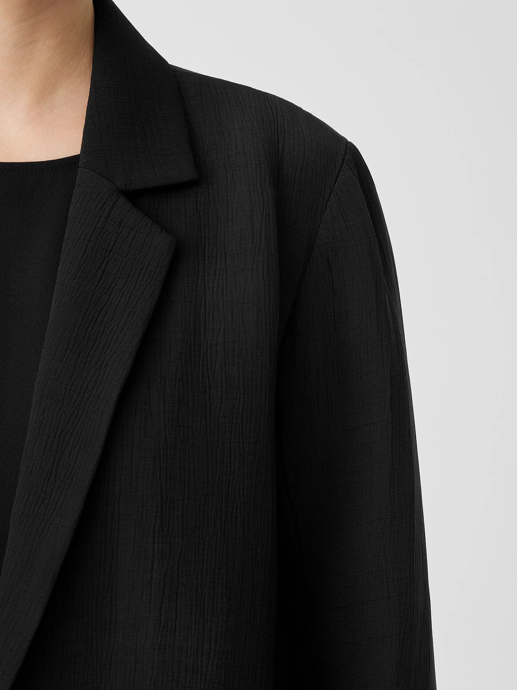 Lightweight Silk Sponge Blazer