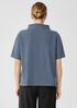 Pima Cotton Stretch Jersey Funnel Neck Top