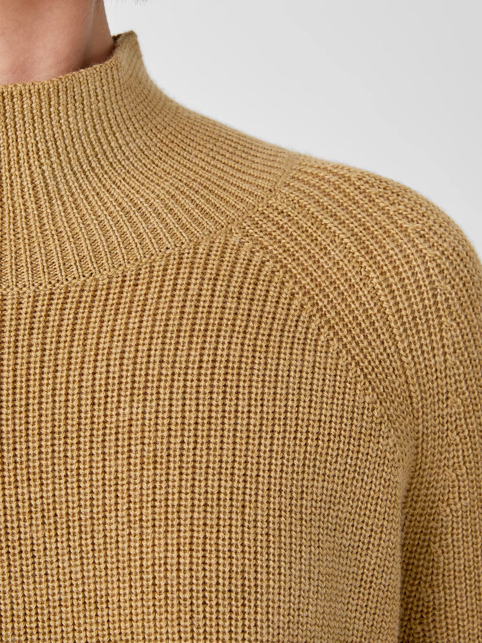 Merino Turtleneck Top in Responsible Wool