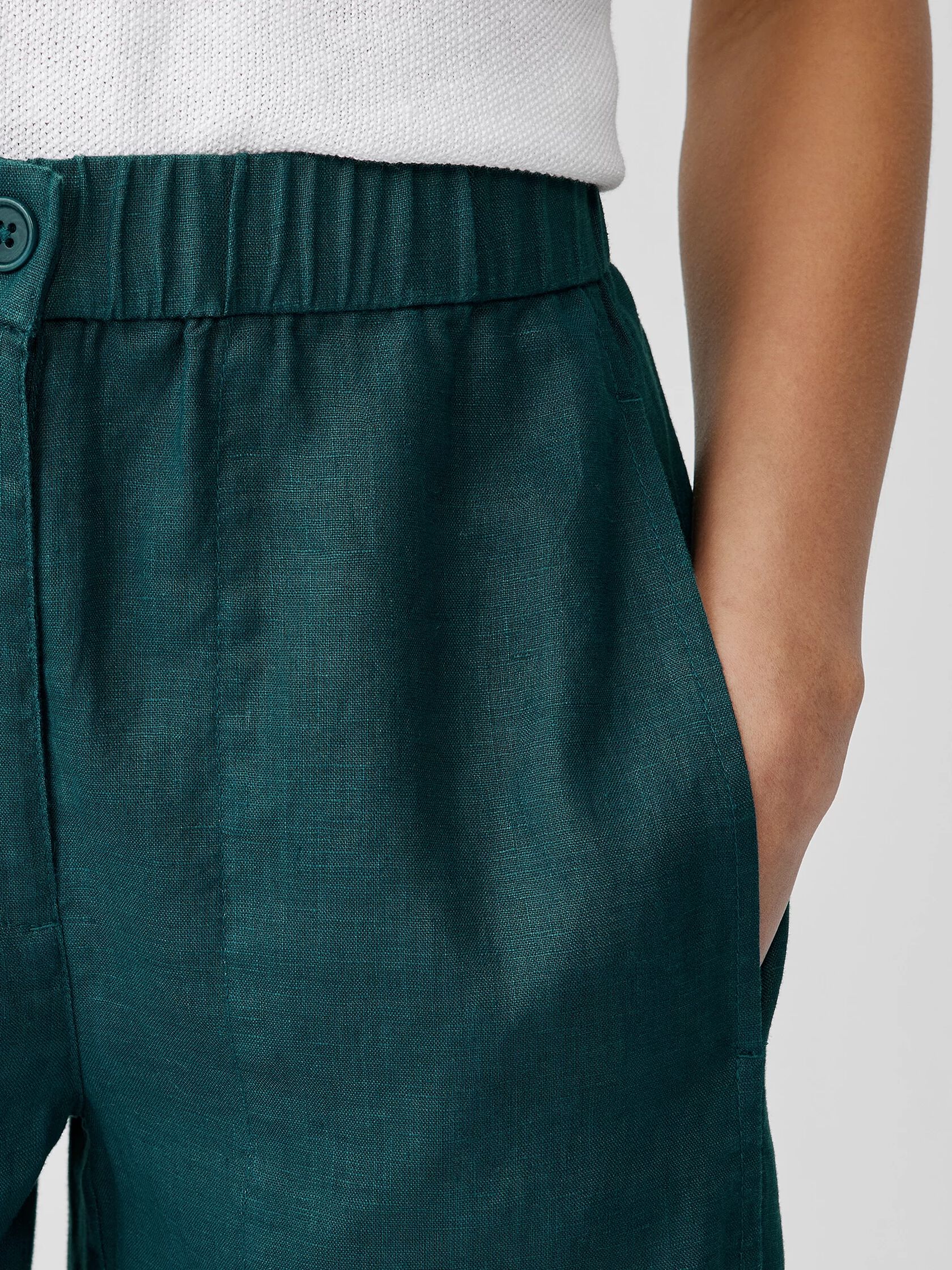 Organic Linen Wide Trouser Pant