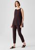 Washable Stretch Crepe Slim Ankle Pant