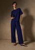 Organic Cotton Doubleweave Straight Pant