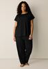 Organic Cotton Interlock Jewel Neck Sleep Tee