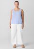 Stretch Silk Jersey Scoop Neck Tank