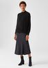 Italian Cashmere Mock Neck Top