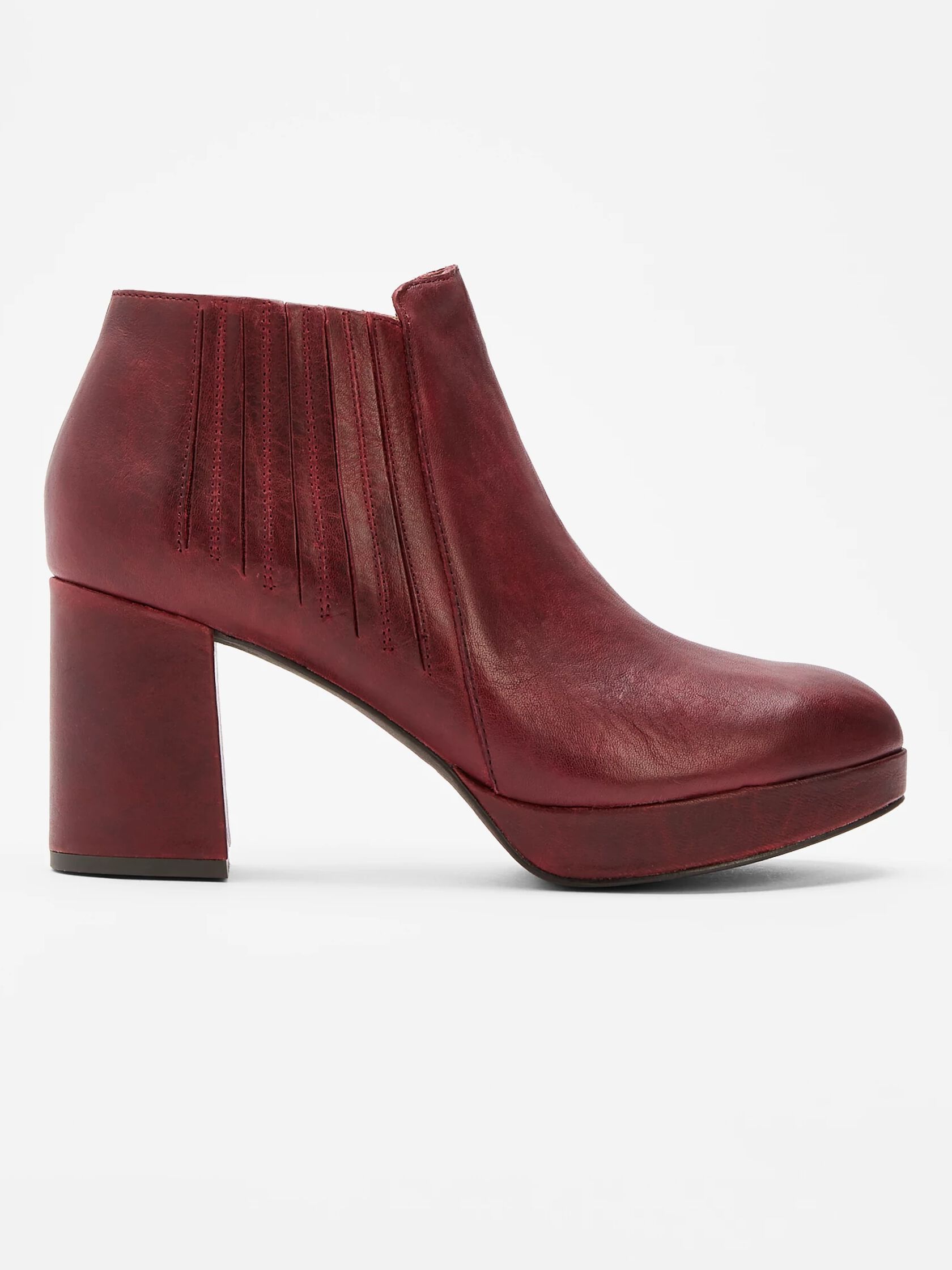 Bird Leather Platform Bootie