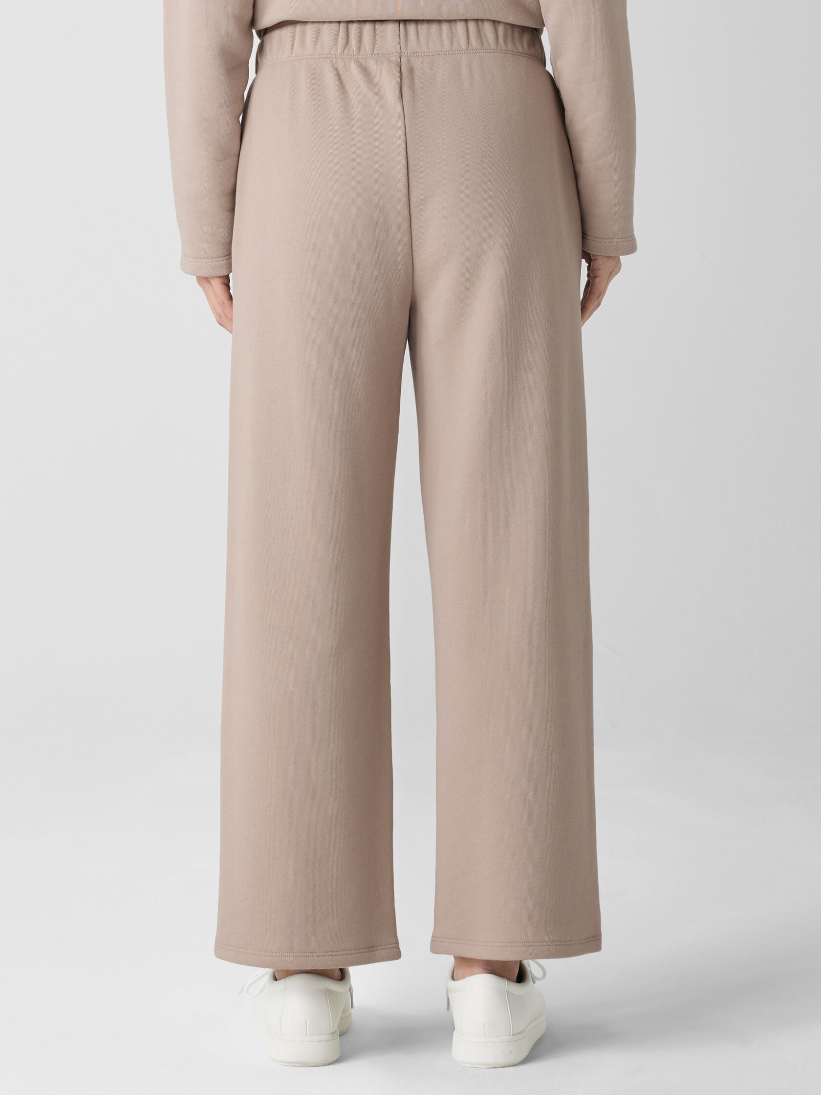 Organic Cotton French Terry Straight Pant