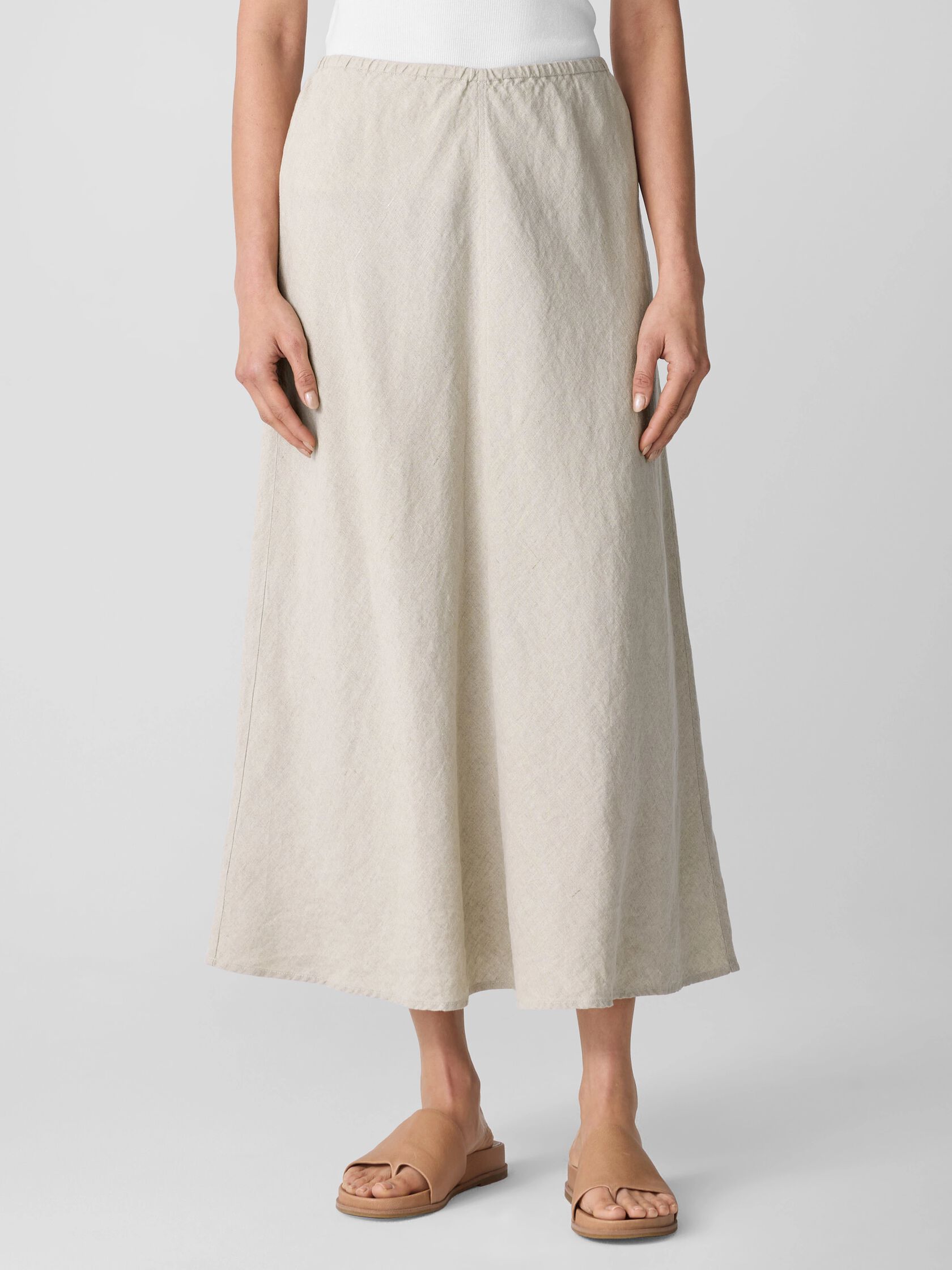 Organic Linen Bias Skirt