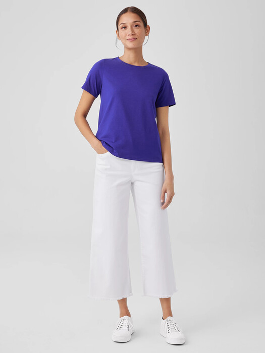 Organic Pima Cotton Jersey Round Neck Tee