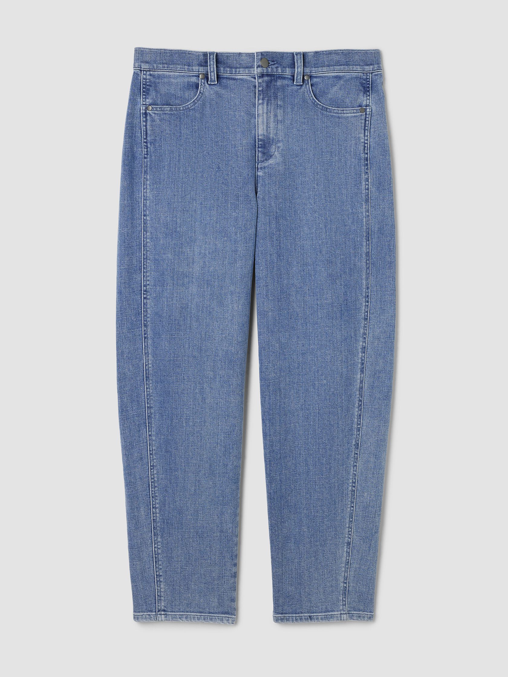 Cotton Stretch Denim Lantern Jean