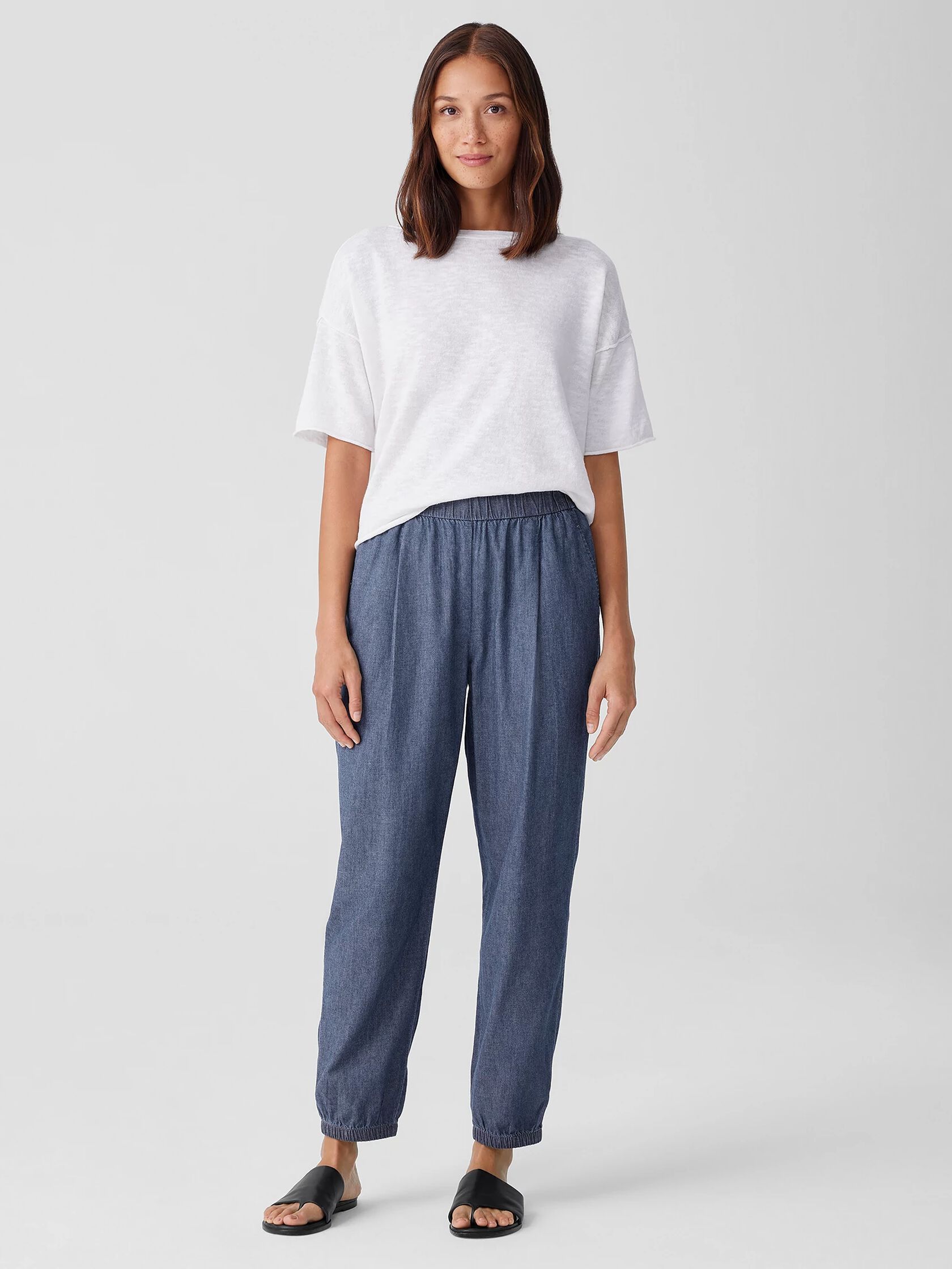 Airy Organic Cotton Twill Jogger Pant