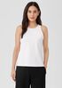 Pima Cotton Stretch Jersey Round Neck Tank