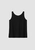 Silk Georgette Crepe Scoop Neck Tank