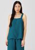 Washed Organic Linen Delave Tank