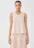 Stretch Jersey Knit V-Neck Tank