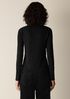 Organic Cotton Stretch Rib V-Neck Top