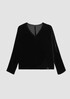 Velvet V-Neck Top