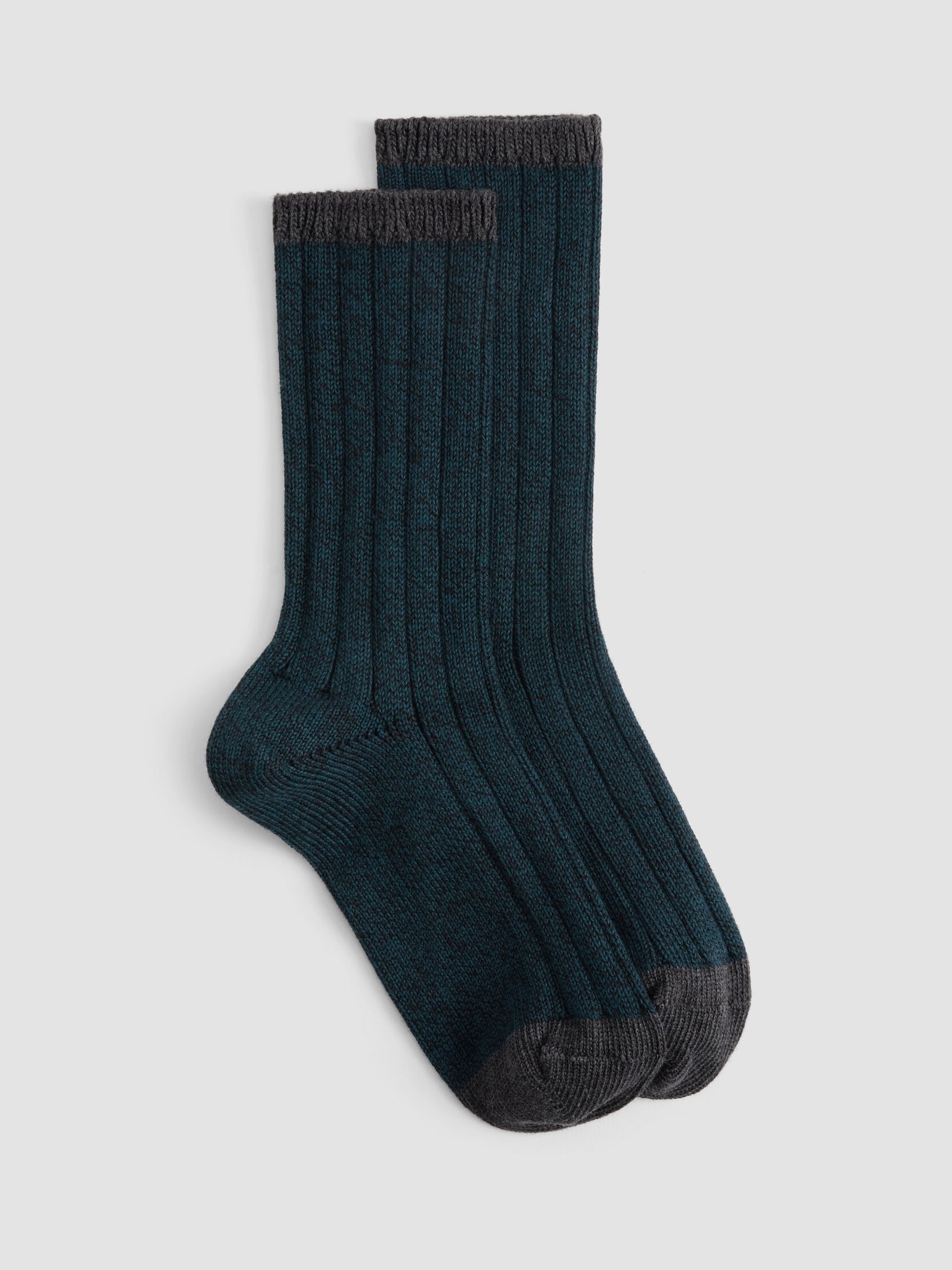 Cotton Marl Rib Sock