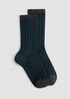 Cotton Marl Rib Sock