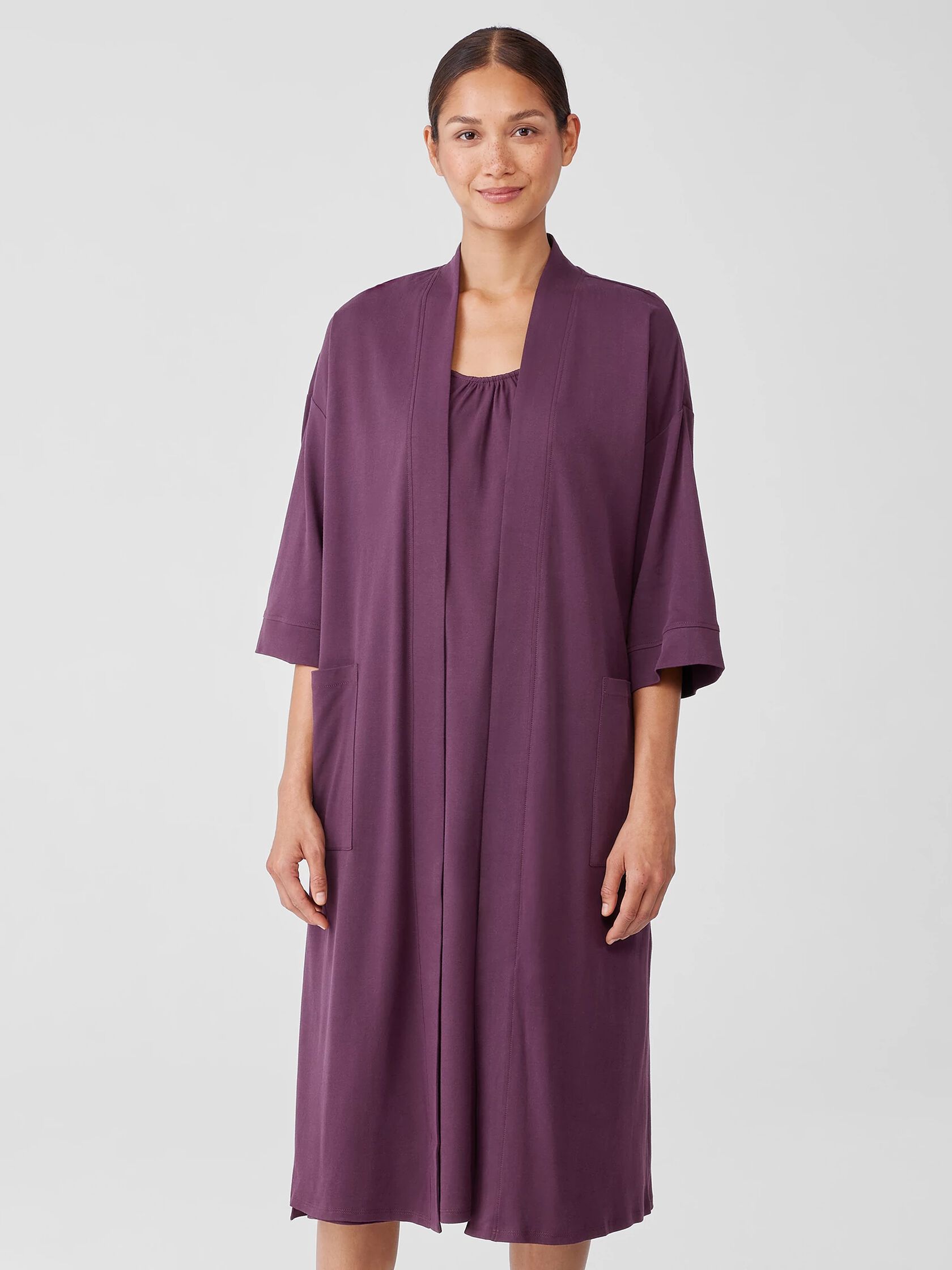 Organic Cotton Interlock Sleep Robe