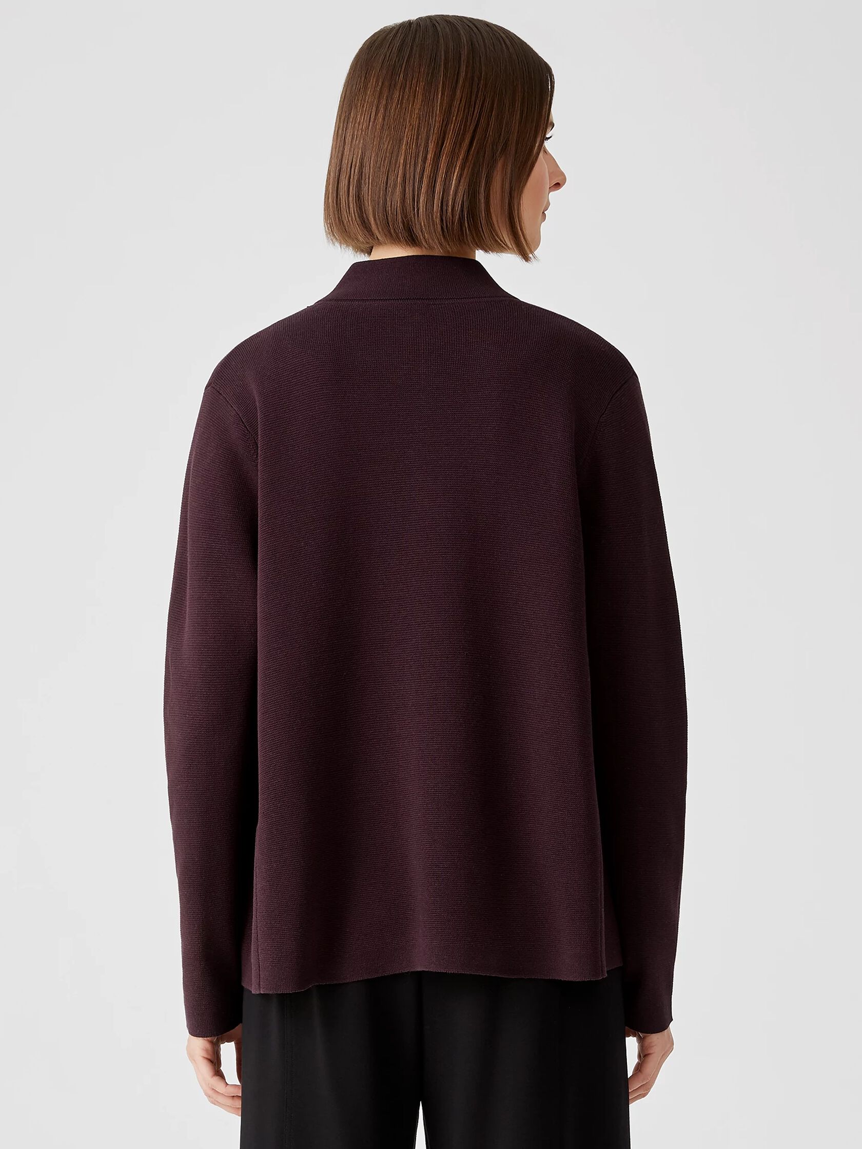 Silk & Organic Cotton Interlock Jacket