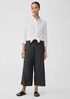 Airy Organic Cotton Twill Wide-Leg Pant