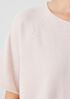 Organic Cotton Slubby Rib Knit Elbow-Sleeve Top