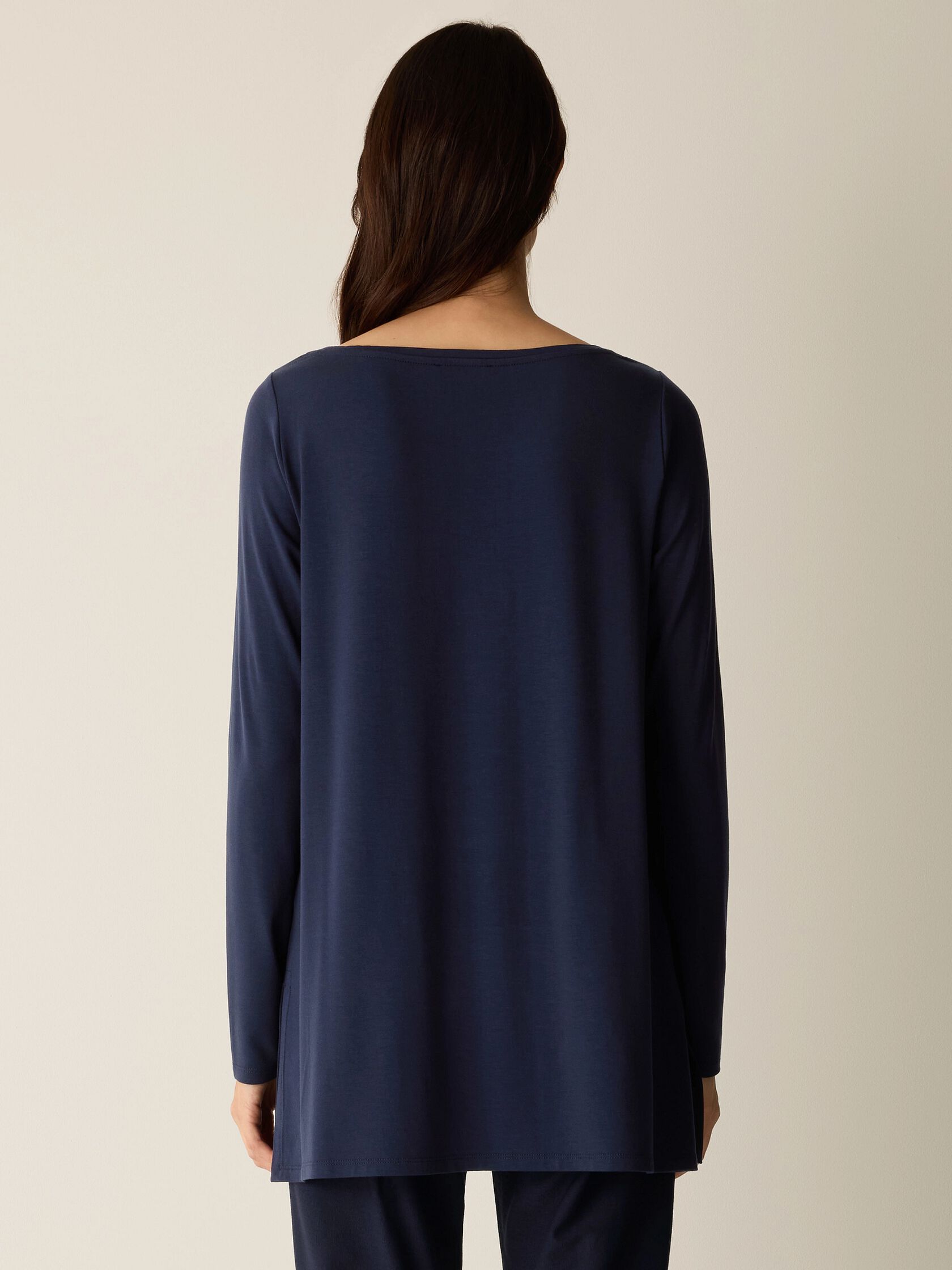 Fine Jersey Ballet Neck Long Top