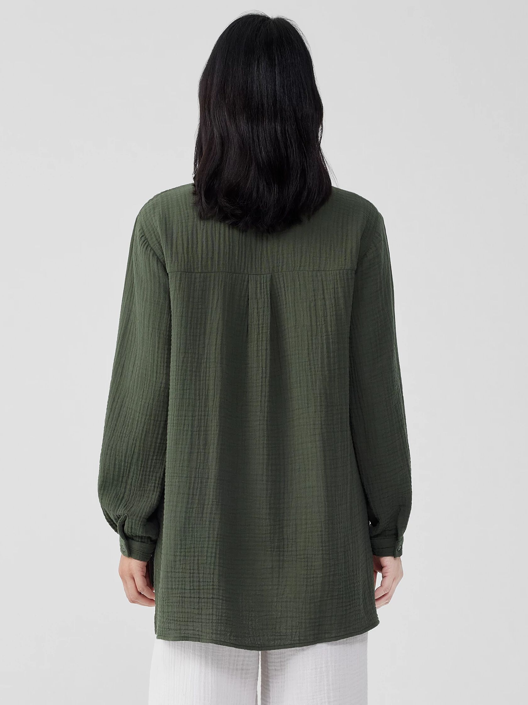 Organic Cotton Gauze Classic Collar Shirt