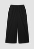 Washed Organic Cotton Poplin Wide-Leg Pant