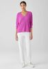 Italian Cashmere V-Neck Top