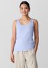 Organic Cotton Stretch Rib Scoop Neck Tank
