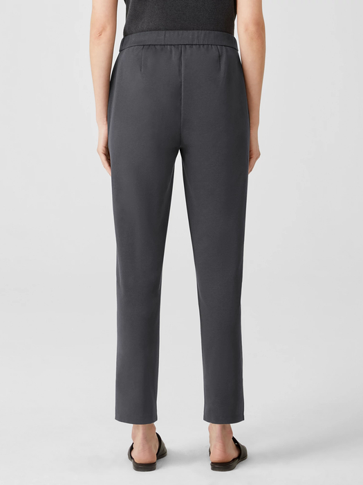 Organic Cotton Ponte Slim Pant