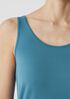 Stretch Silk Jersey Scoop Neck Tank